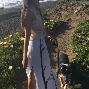 Mara Hoffman Embroidered Xylophone Maxi Skirt